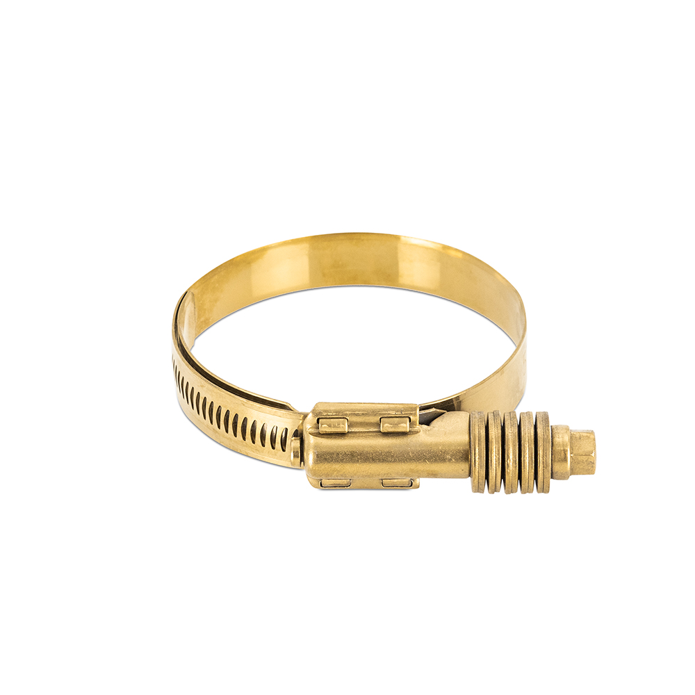 Mishimoto — Mishimoto Constant Tension Worm Gear Clamp 2.76in.-3.62in. (70mm-92mm) - Gold
Hose Clamp - view 4